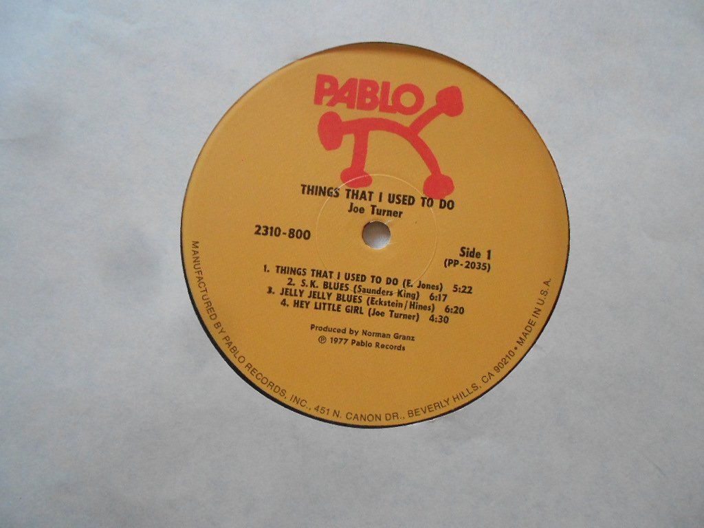Schallplatten: JOE TURNER  -  THINGS THAT I USED TO DO – Gebraucht aus Bex von Giorgiob 2