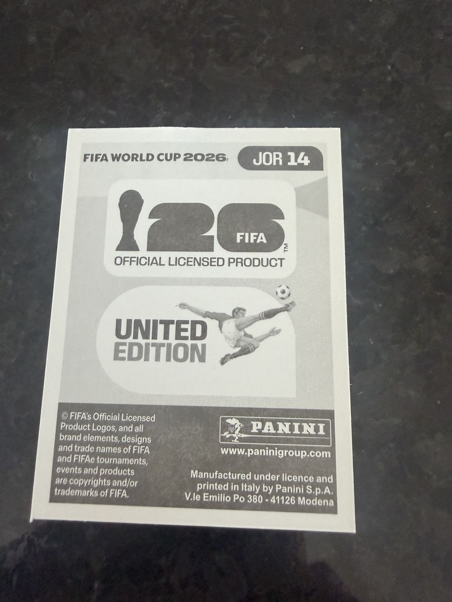 Panini Sammelbilder & Trading cards: Fussball Sticker  JOR 14  – Gebraucht aus Feldbrunnen von cleo09 1