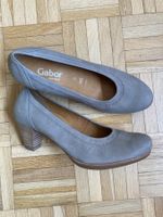GABOR Pumps Plateau Nubuk 37,5 beige Schuhe comfort soft NEU