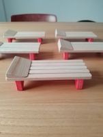 5 Holzliegen: TOK Spielzeug / Tischdeko, Swiss Made, Top!