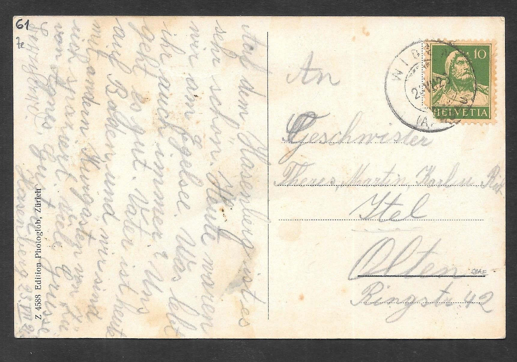 Cartoline postali: Bremgarten - Dietikon - Bahn Panoramakarte – Usato da Olten venduto da clotaldi 1