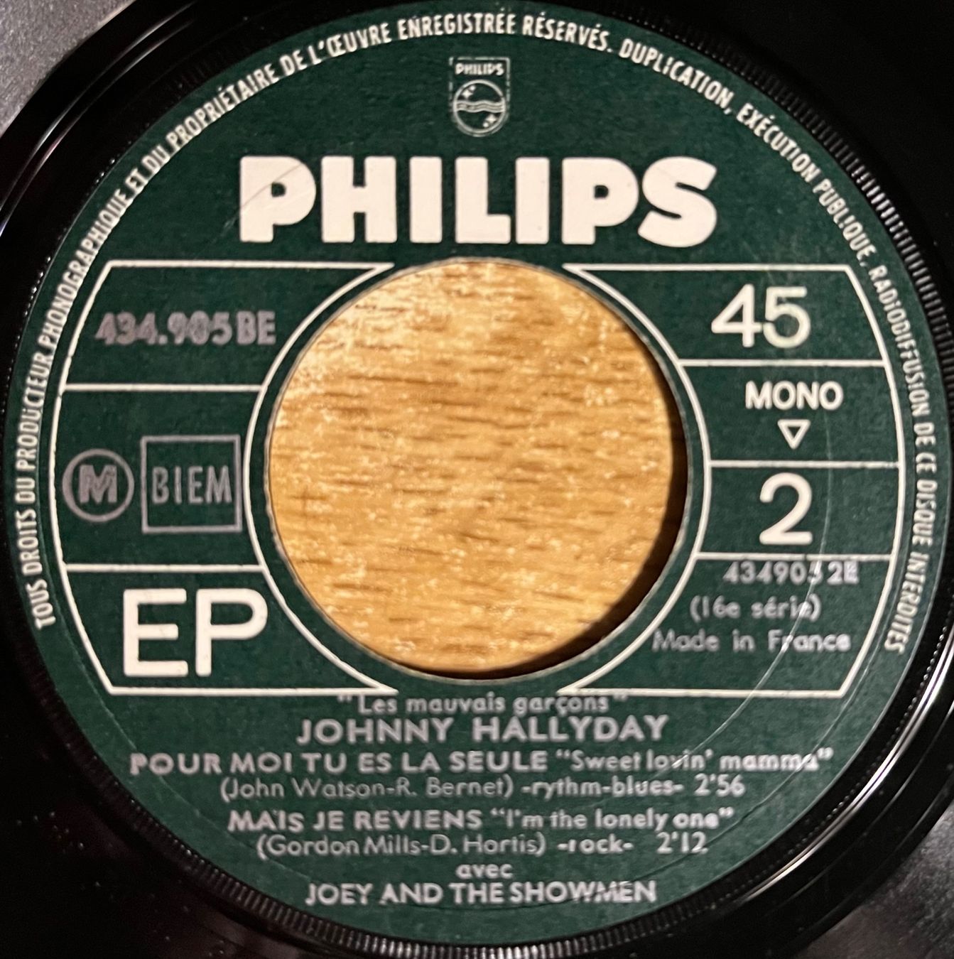 Schallplatten: JOHNNY HALLYDAY - LES MAUVAIS GARCONS – Gebraucht aus Bussigny von vinyl-pas-cher 3