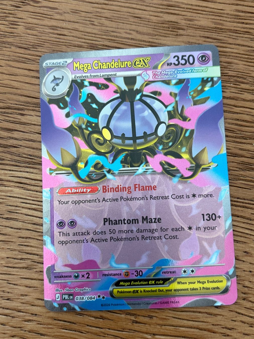 Pokémon Sammelbilder & Trading cards: Pokemon Mega Chandelure ex – Gebraucht aus Aeschi SO von Fran1385