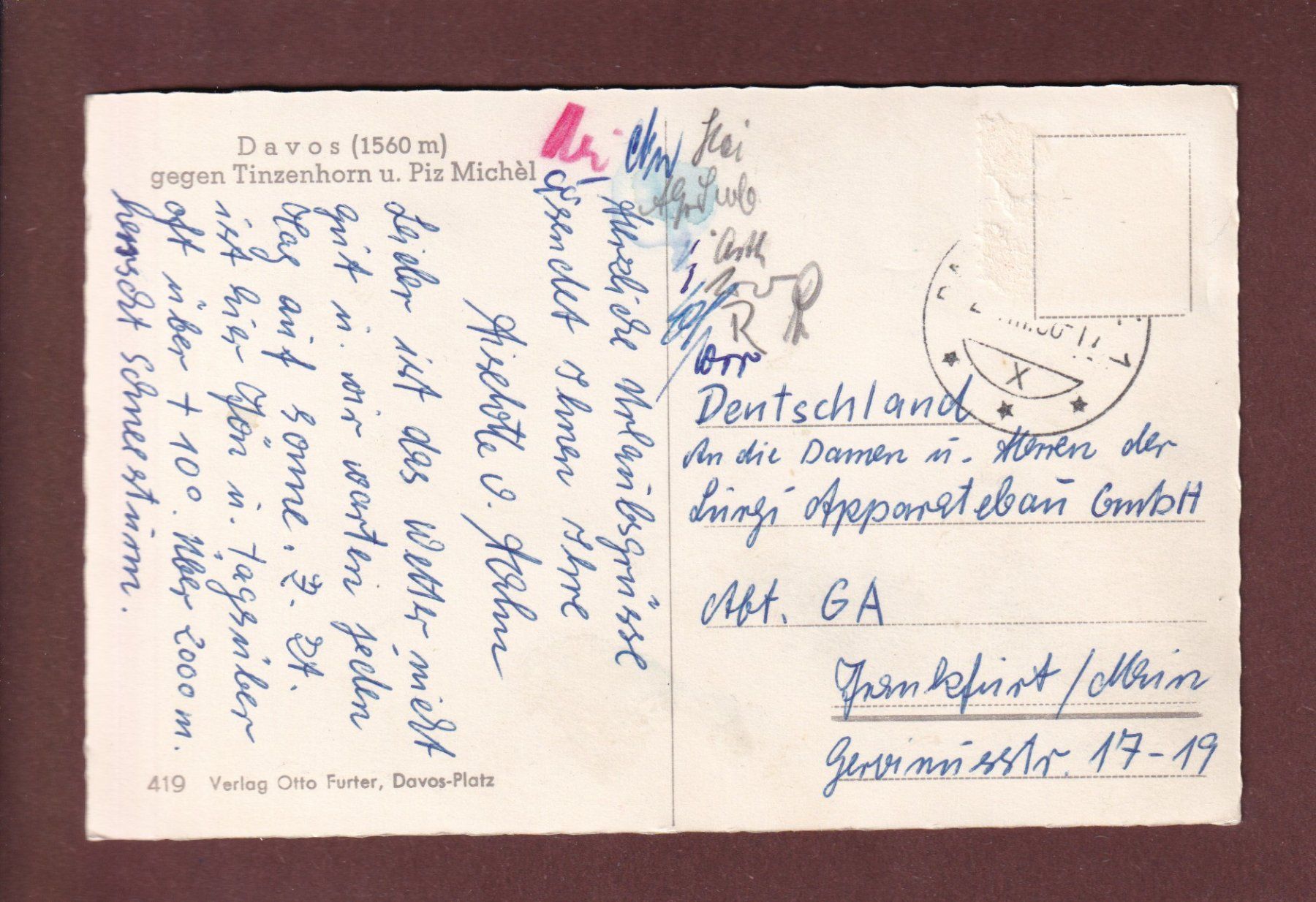 Cartoline postali: DAVOS unter Schnee – Usato da Pully venduto da nicecards-shop 1