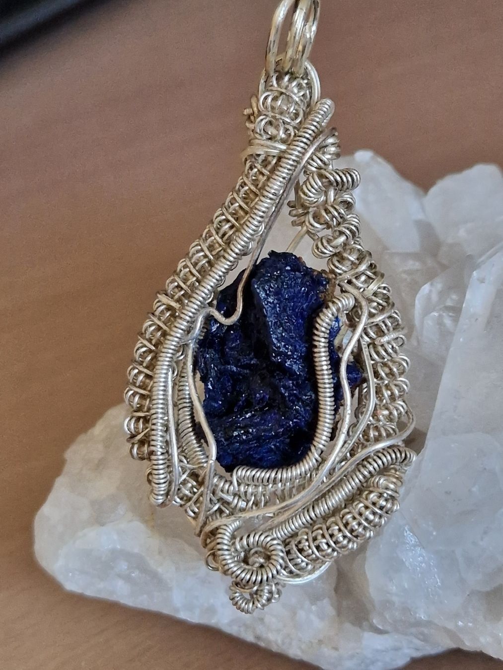 Ciondoli: Splendide pendentif AZURITE, artisanat lithothérapie – Nuovo (secondo la descrizione) da SAXON venduto da Mariposita1428 3