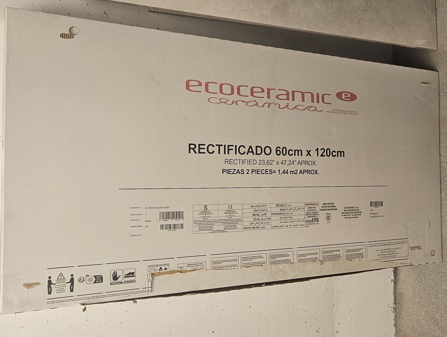 Kit di costruzioni: EcoCeramic Tiles 60cm x 120cm - Montclair Ivory! – Nuovo e nell'imballaggio originale da Zürich venduto da LOMOFY