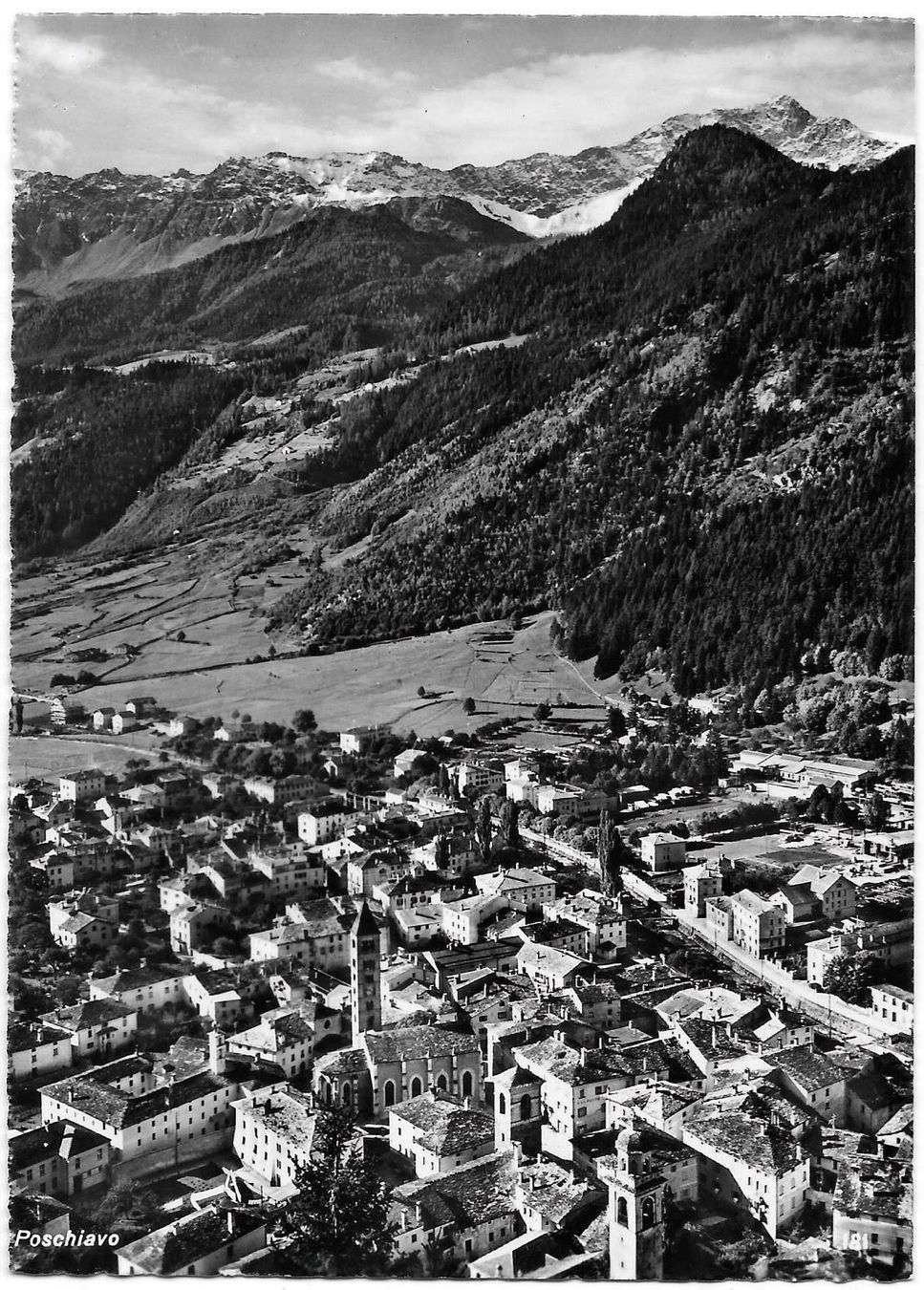 Cartoline postali: Poschiavo Gesamtansicht – Usato da Olten venduto da clotaldi