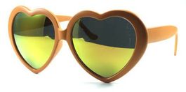 Herzförmige Sonnenbrille LOVE VISION orange SPT91-ORG