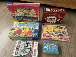 Lot jeux société DE / Brettspiel-Set - tempo, Monopoly,