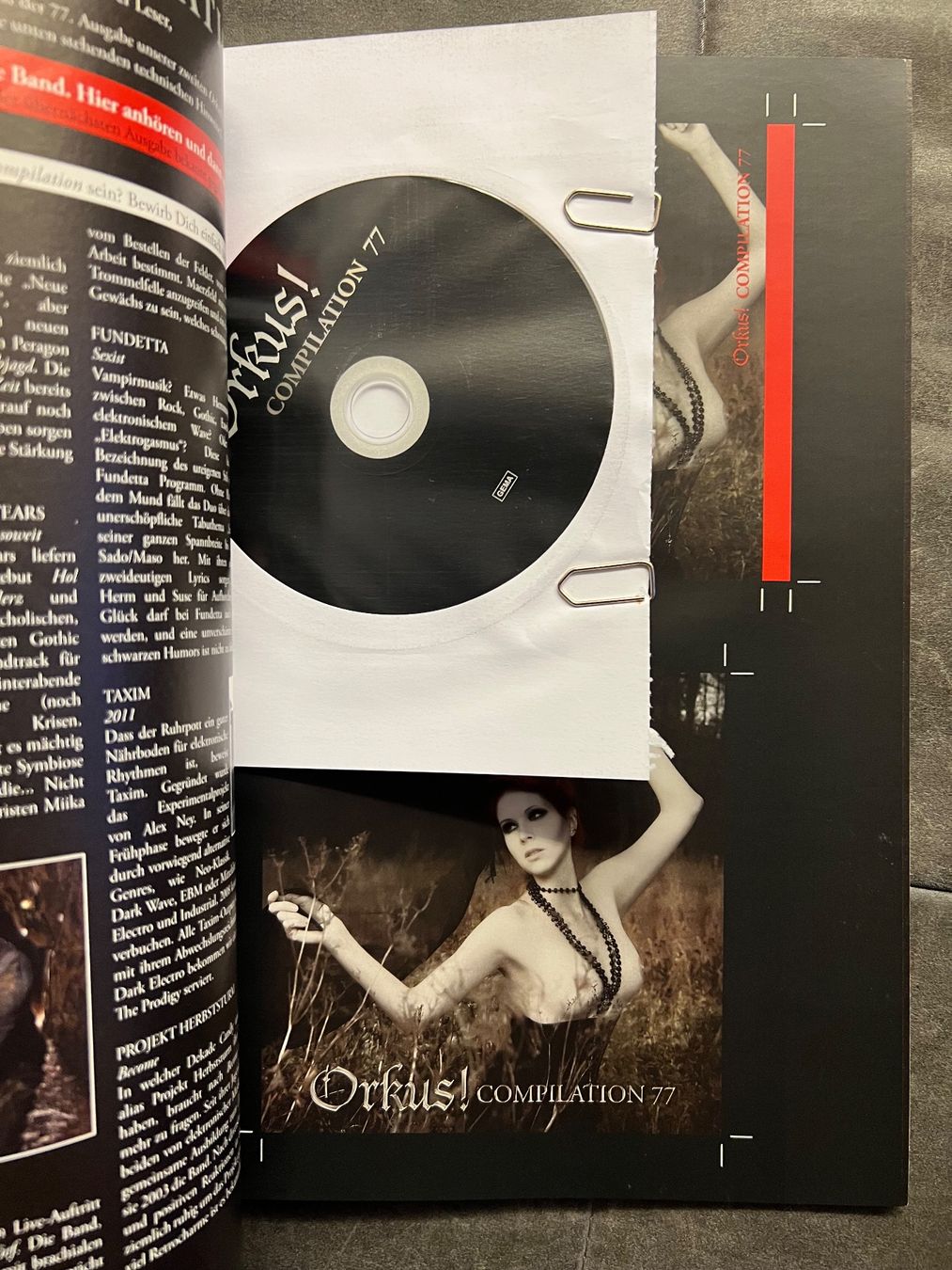 CD: Heft Orkus! Nr. 03 März 2012 + CD Compilation 77 – Usato da Zürich venduto da rigani 1