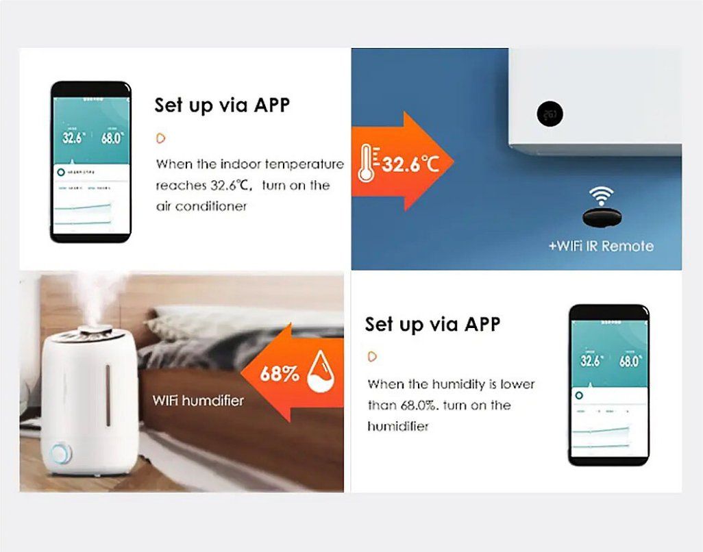 Sonstiges für Haushalt & Wohnen: WiFi Temperature Humidity Sensor Indoor Smart Life Sensor – Neu und originalverpackt aus Rupperswil von  5
