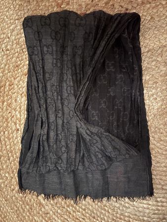 Original Seide Wolle Schal GUCCI ca 40x175cm