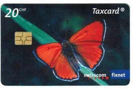 Taxcard S208.2 Schmetterling 20 Fr, 2. Auflage