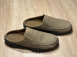 Herren Slipper oliv/beige von Udomagg G. 41