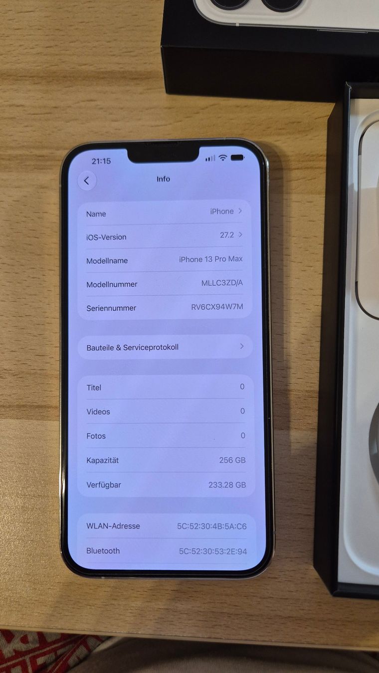 Apple Telefoni cellulari / Smartphones: iPhone 13 Pro Max 256GB Silver 3049 – Usato da Münchenbuchsee venduto da MV_Solutions 1