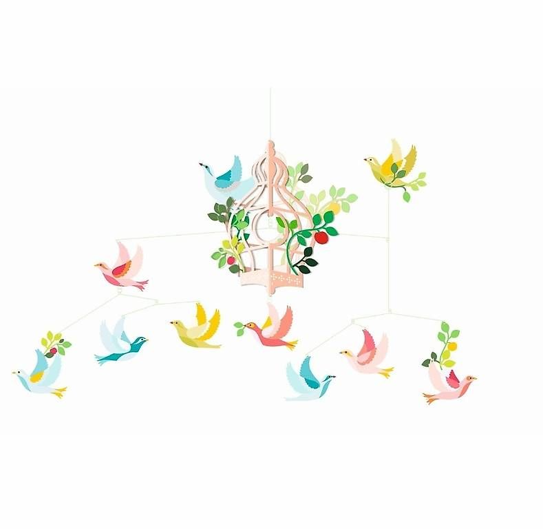 Sonstige Dekorationen & Accessoires: Vogelmobile von Djeco - neu&OVP – Gebraucht aus Stein AR von peachBlue 1