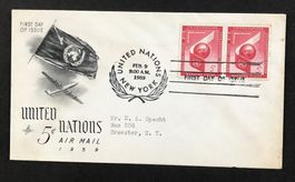 BRIEFUMSCHLAG FIRST DAY OF ISSUE UNITED NATION NEW YORK 1959