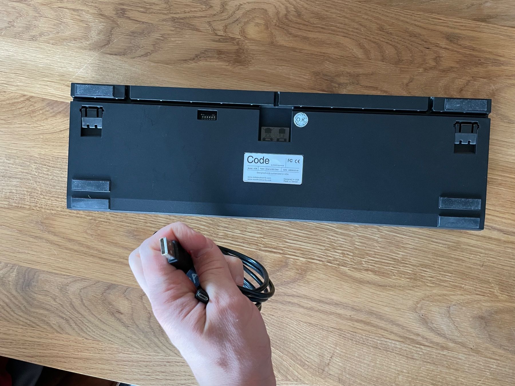 Tastaturen: WASD Mechanical Keyboard Code V2B (Cherry MX Clear Switches) – Gebraucht aus Winterthur von  2