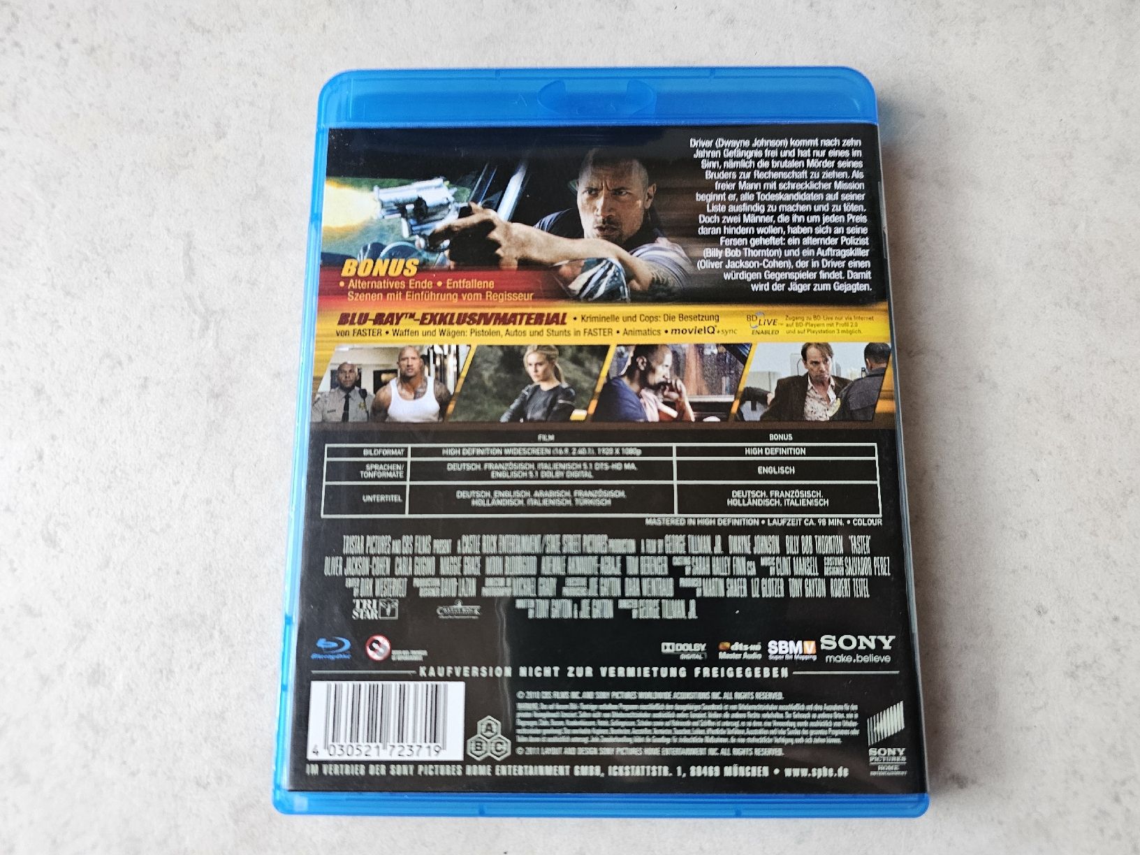 Tous les DVDs: Faster  /  Bluray – D'occasion à Schneisingen par backstore24 1