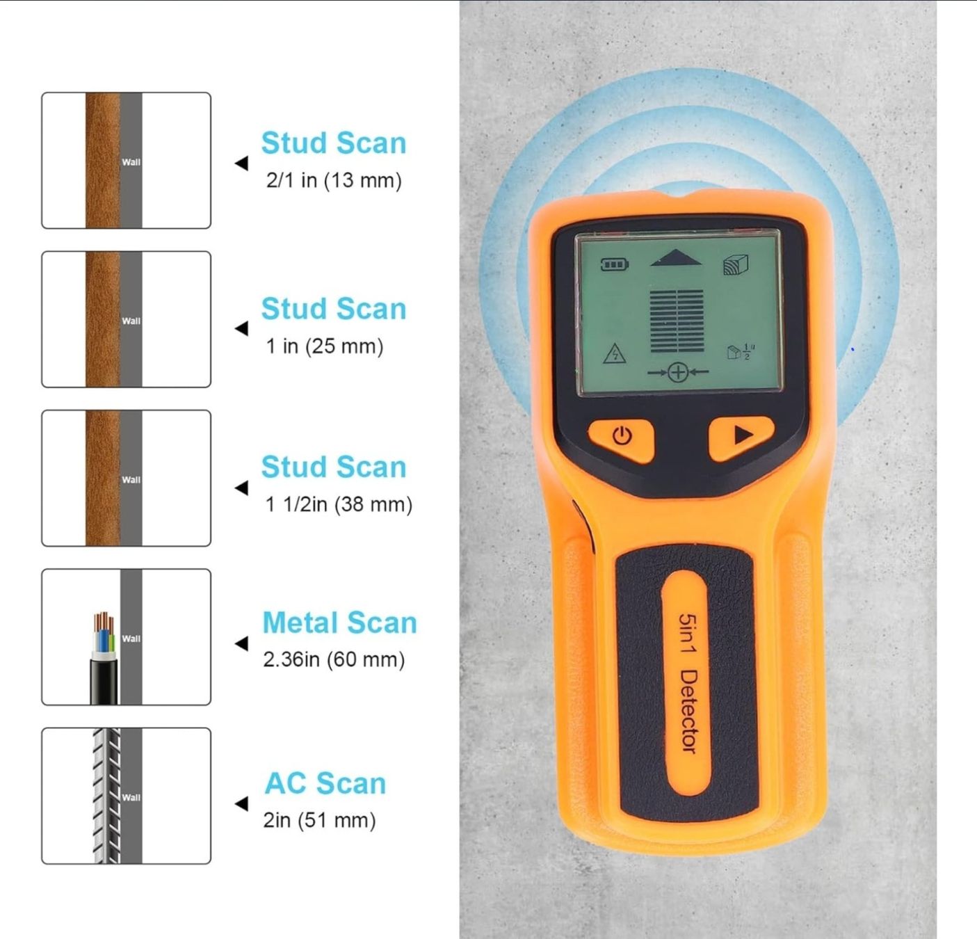 Misurare: Wall Stud finder  / Wandscanner – Nuovo (secondo la descrizione) da Klingnau venduto da Canep87 5