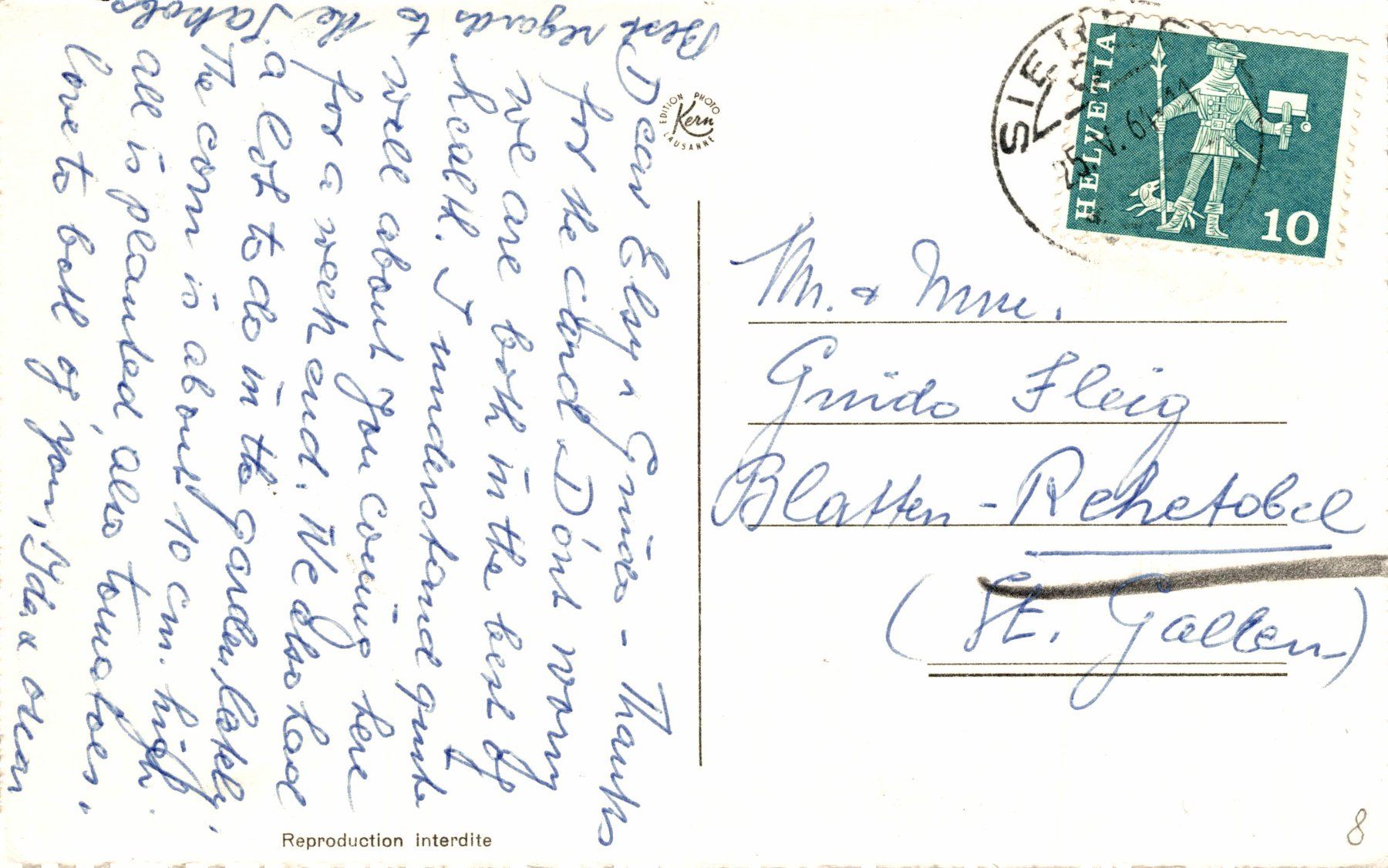 Cartoline postali: Sierre - Géronde-Plage – Usato da Bronschhofen venduto da Astore 1