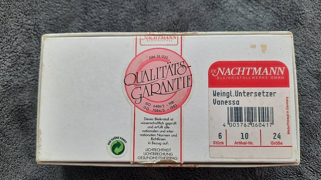 Bicchieri: Alte Glasuntersetzer aus Kristallglas – Usato da Giswil venduto da aethra 2