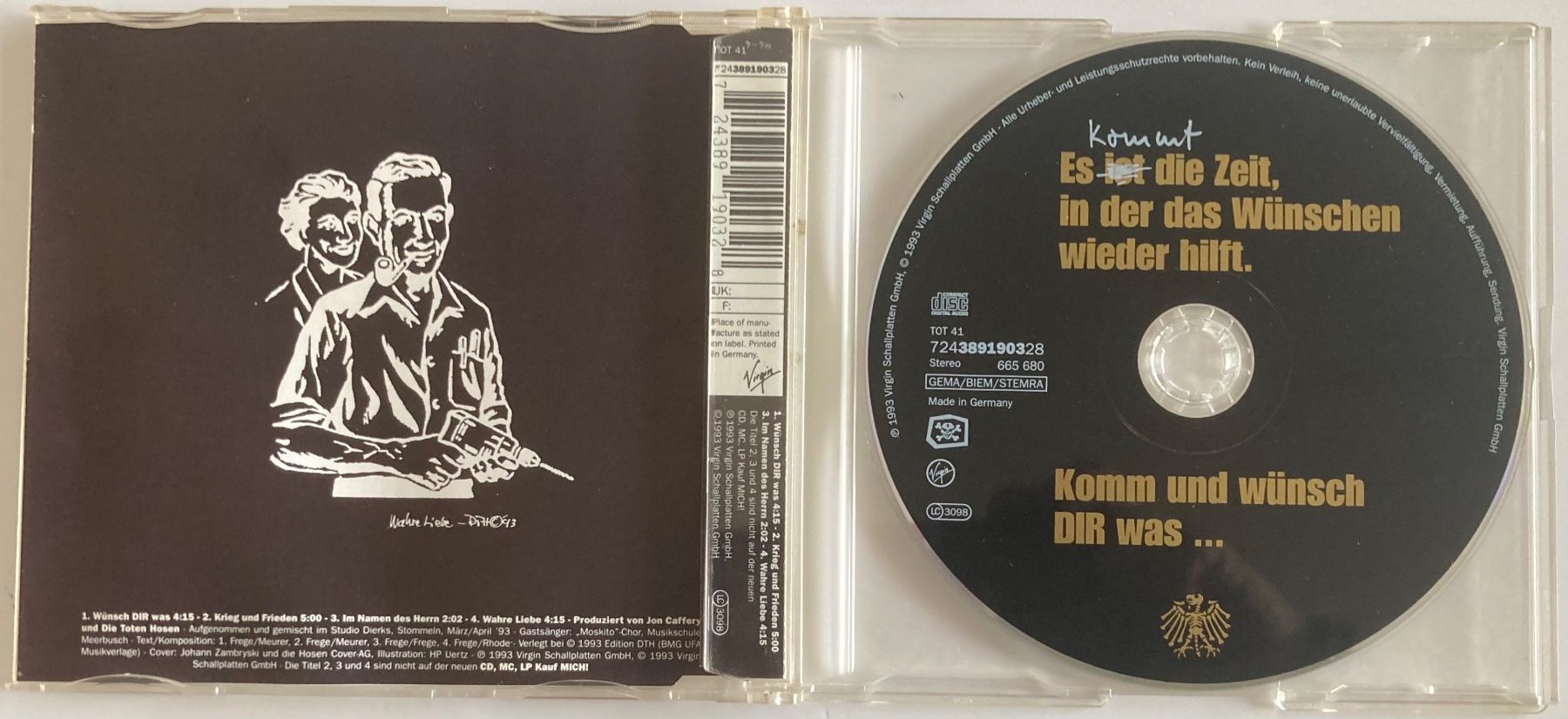 CD: DIE TOTEN HOSEN - ...WÜNSCH  DIR WAS – Usato da Poliez-Pittet venduto da Newtown-Records 1