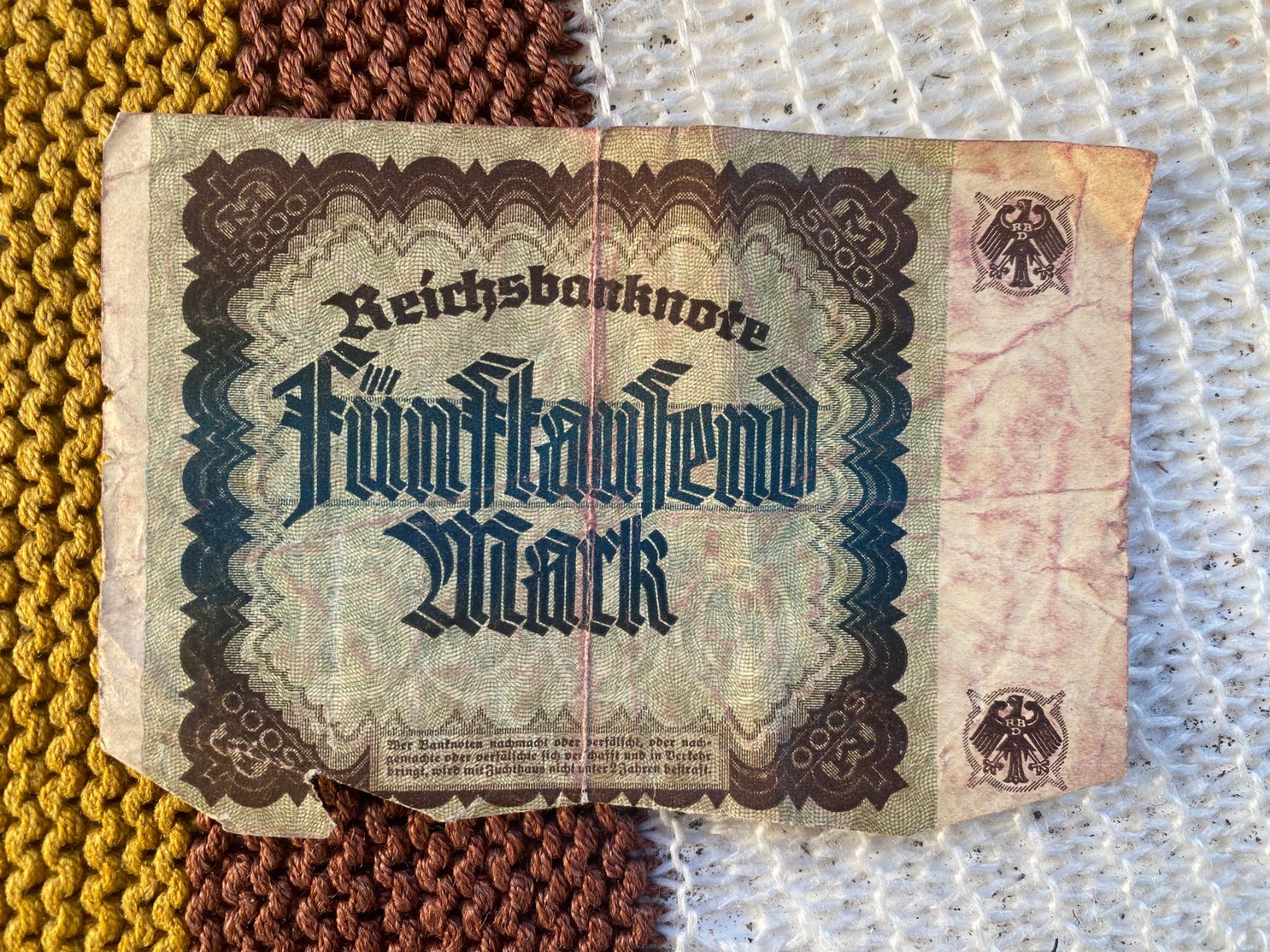 Banconote: 7x antike Noten – Usato da Trimbach venduto da Antik-Samariter 2
