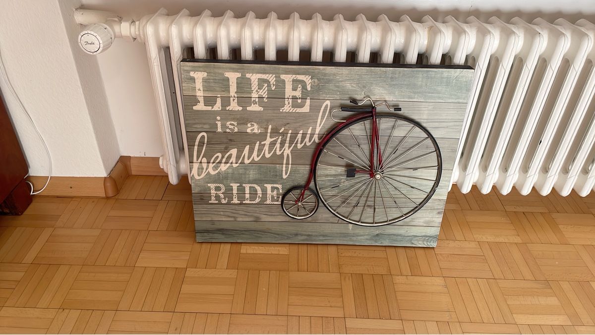 Foto & Immagini: Wandbild "Life is a beautiful Ride" – Usato da Basel venduto da pilzliii