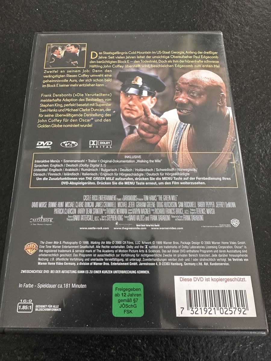 Tutti i DVDs: DVD The Green Mile – Usato da Flüelen venduto da sas_pl7j 1
