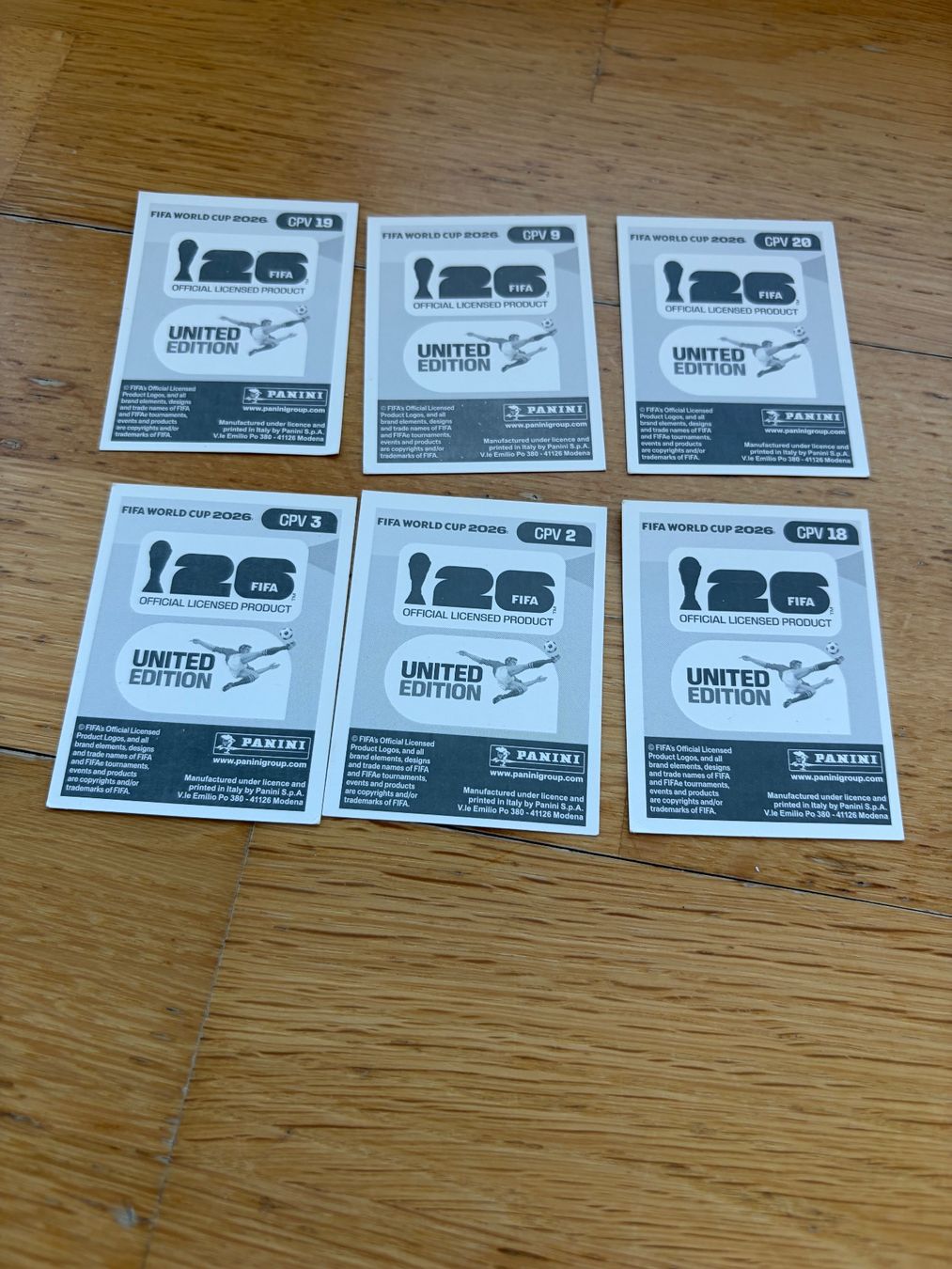 Panini Sammelbilder & Trading cards: Panini CPV 2,3,9,18,19,20 – Neu (gemäss Beschreibung) aus Zürich von bel5 1