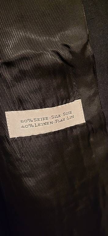 Giacche: Schwarzer Blazer Gr. 42 (oversize) Seide/Leinen – Usato da Basel venduto da kri_wd99 1
