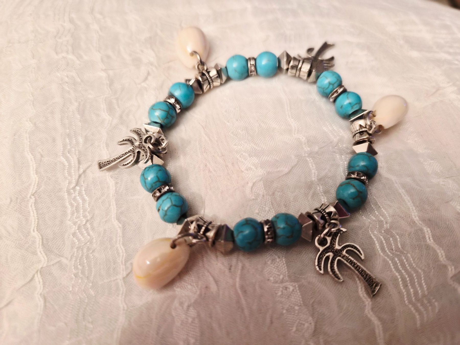Bracciali & Braccialetti: Handgemachte armkette Elastisch aus Glasperlen – Nuovo e nell'imballaggio originale da Dietikon venduto da Eleda 1