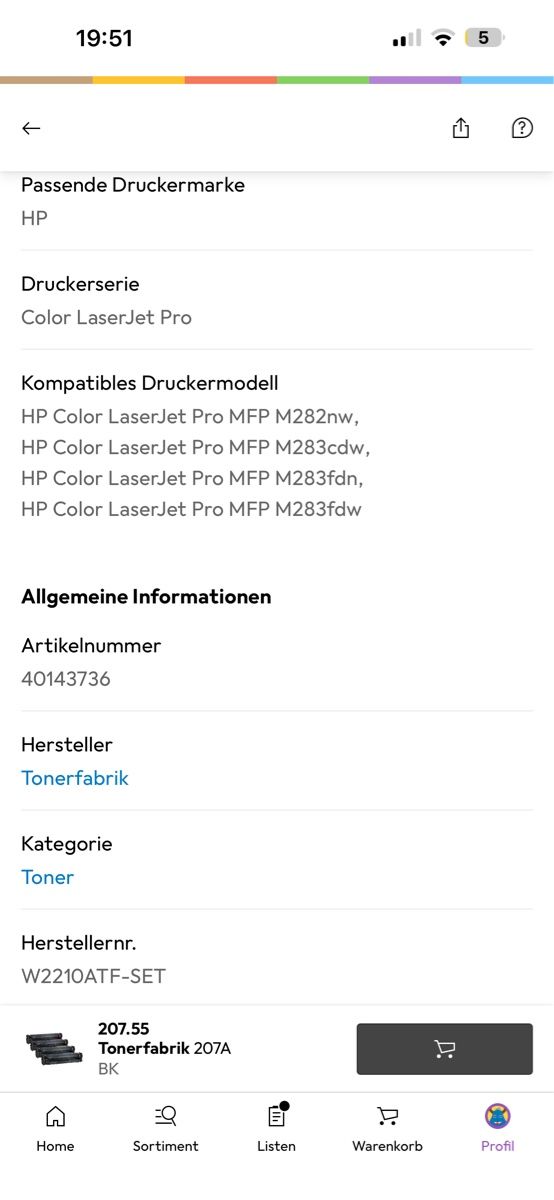 Hewlett Packard Druckerpatronen & Toner: Toner HP neu  – Neu (gemäss Beschreibung) aus Altendorf von Giovanni77 2