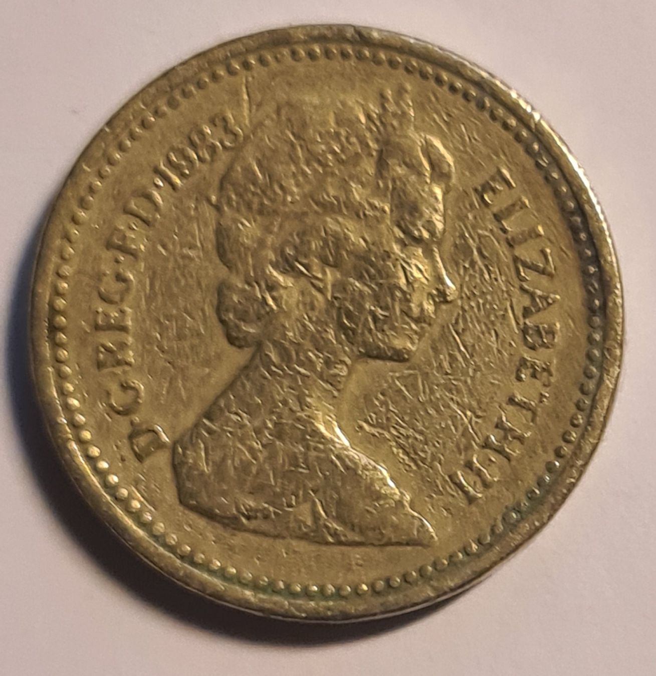 Alle Münzen: Grossbritannien 1 Pfund 1983 – Gebraucht aus Täuffelen von Tom1291 1
