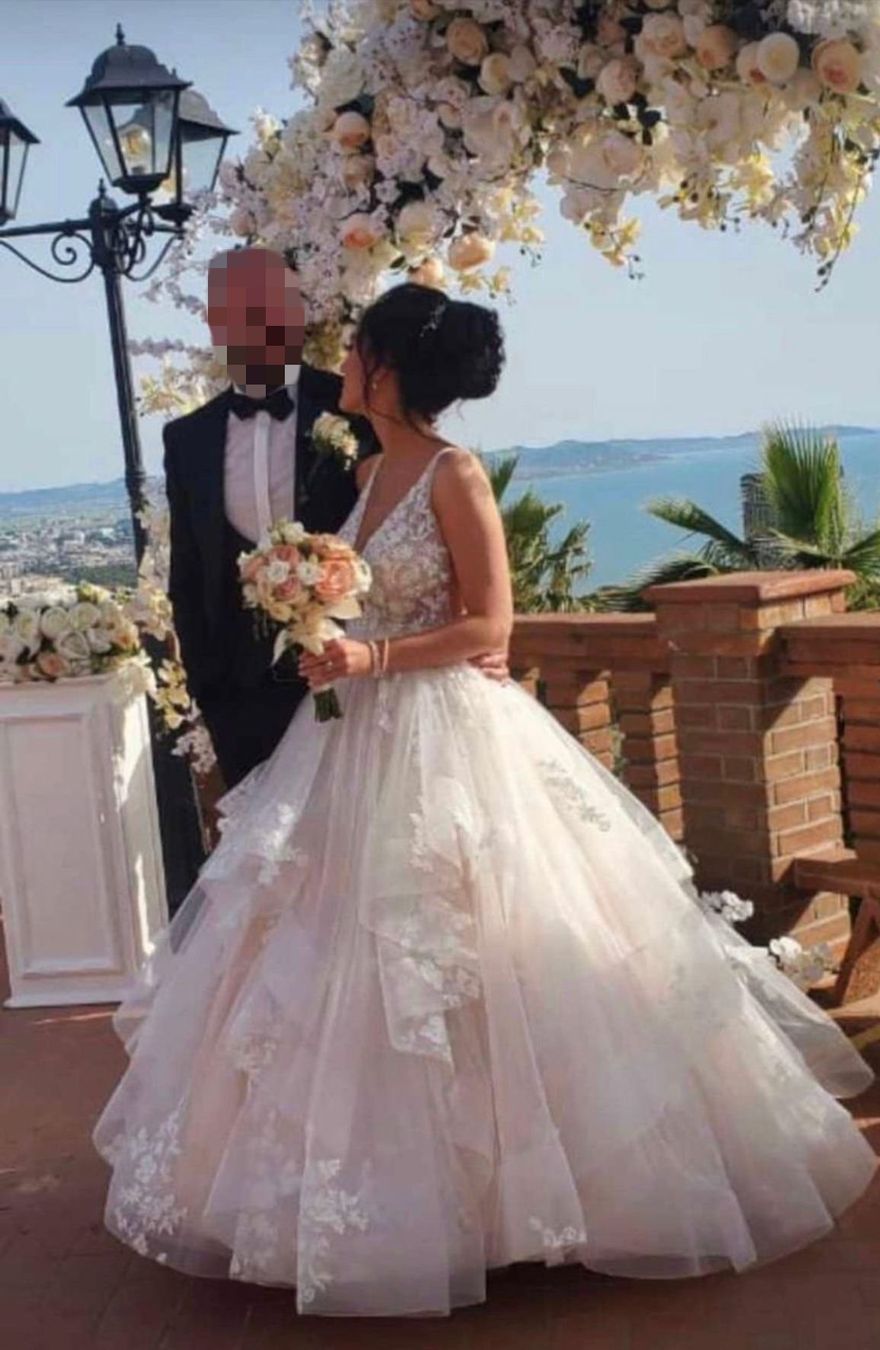 Vestiti: Hochzeitskleid Weiss Grösse 38 -  Wunderschön & einzigartig – Nuovo (secondo la descrizione) da Zürich venduto da caliente11 2