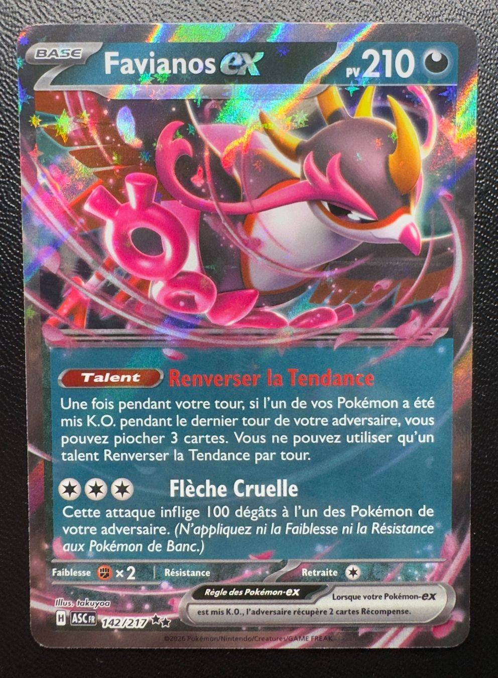 Pokémon Carte collezionabili: Favianos EX (142/217) - Héros Transcendants - ASC FR – Usato da Chézard-St-Martin venduto da Kro_Cards 1