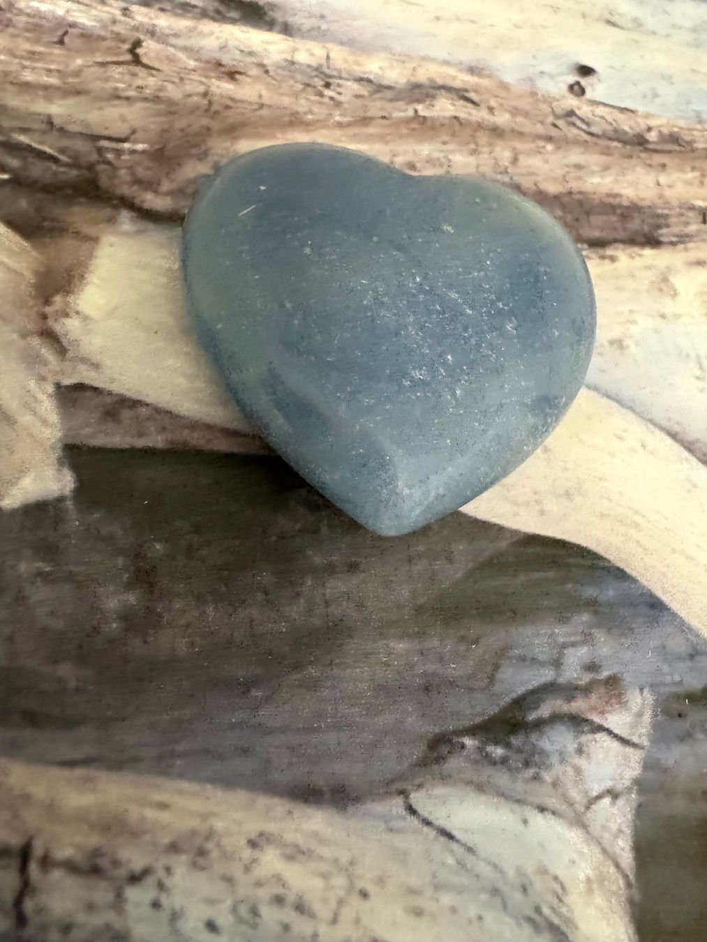 Edelsteine: Herz Blauquarz – Neu (gemäss Beschreibung) aus Biberist von Steine