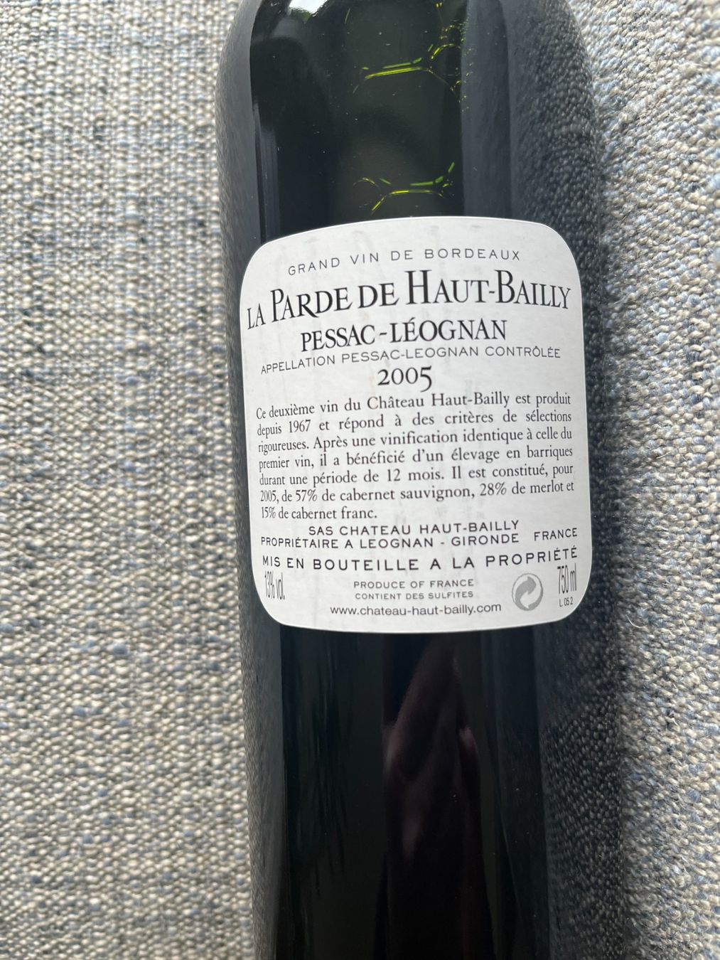 Vino: La Parde de Haut-Bailly 2005 – Usato da Biel/Bienne venduto da shoppatronics 1