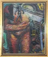 Grosses Original Ölbild, Francine Scialom Greenblatt