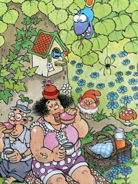 Puzzle: Picknick-Spasss: Puzzle von Jan van Haasteren – Usato da Wermatswil venduto da TAndry 1