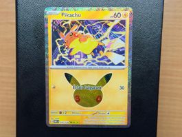 Pikachu (030/128) (08/30) - 30ᵉ Anniversaire - 30C FR