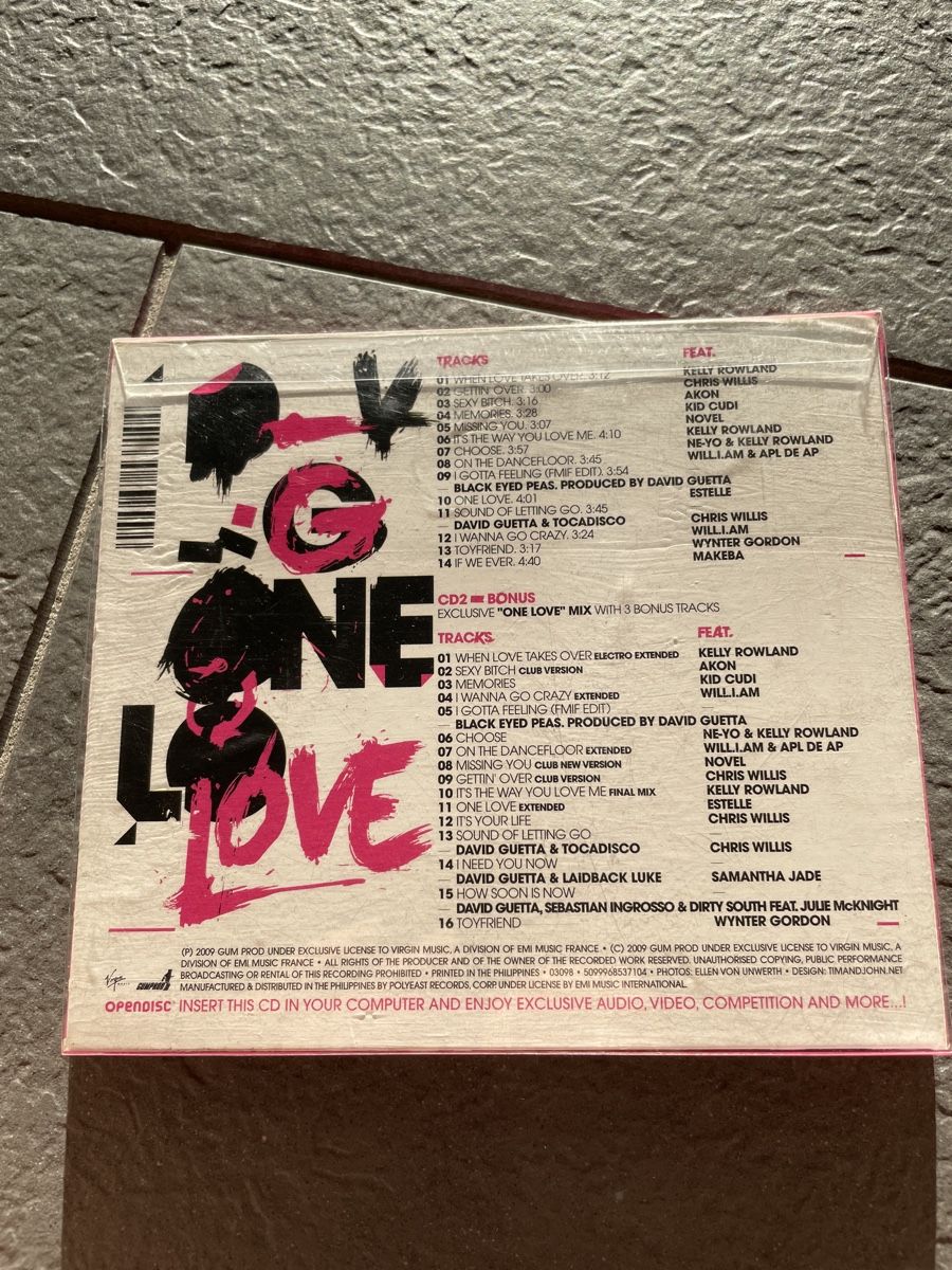 CD: CD David Guetta - One Love (2x CD) – Usato da Unterkulm venduto da son_fcs2 1