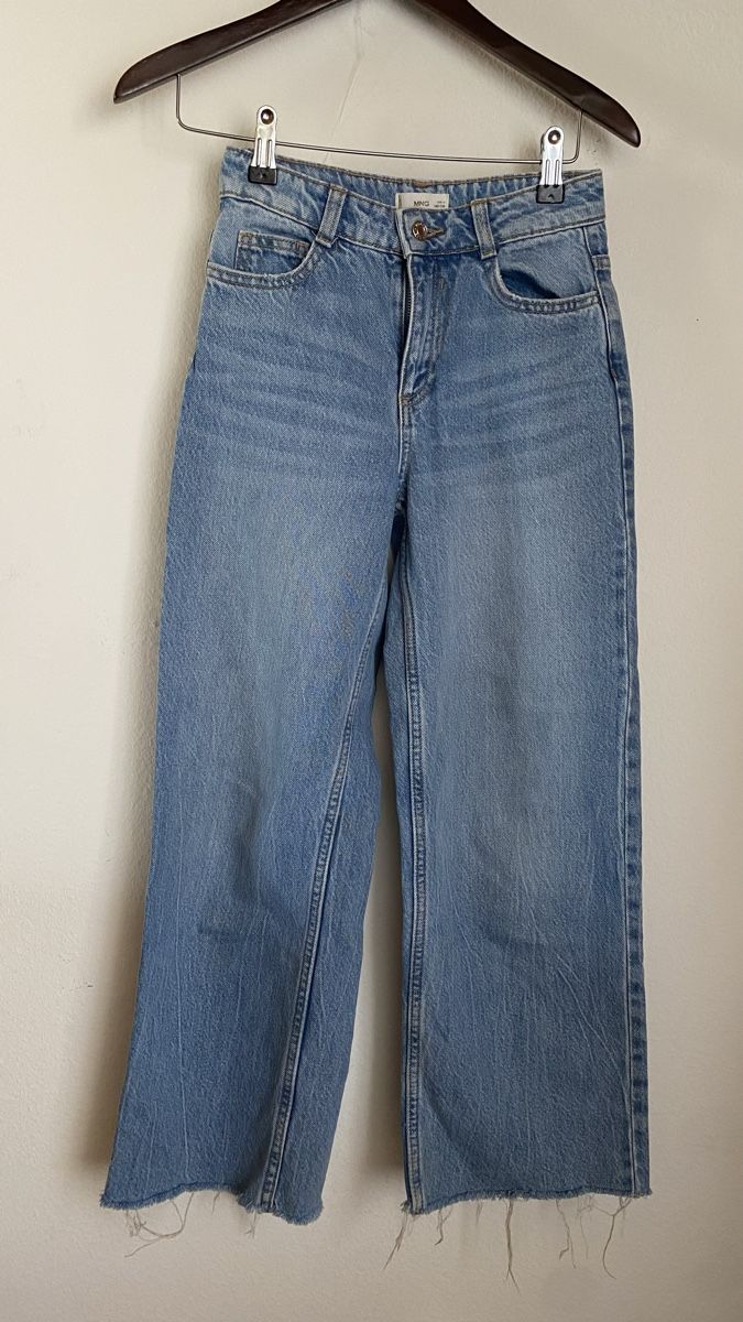 Mango Pantaloni: MNG coole Mädchen Denim Jeans 140 – Usato da Pfäffikon SZ venduto da Anita8808
