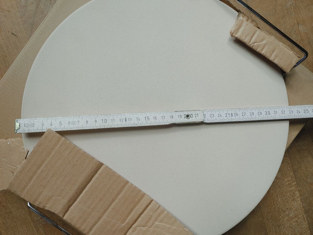 Pizza Steinplatte 33cm - Naturstein Für Ofen & Grill Mit Knusprigem Boden