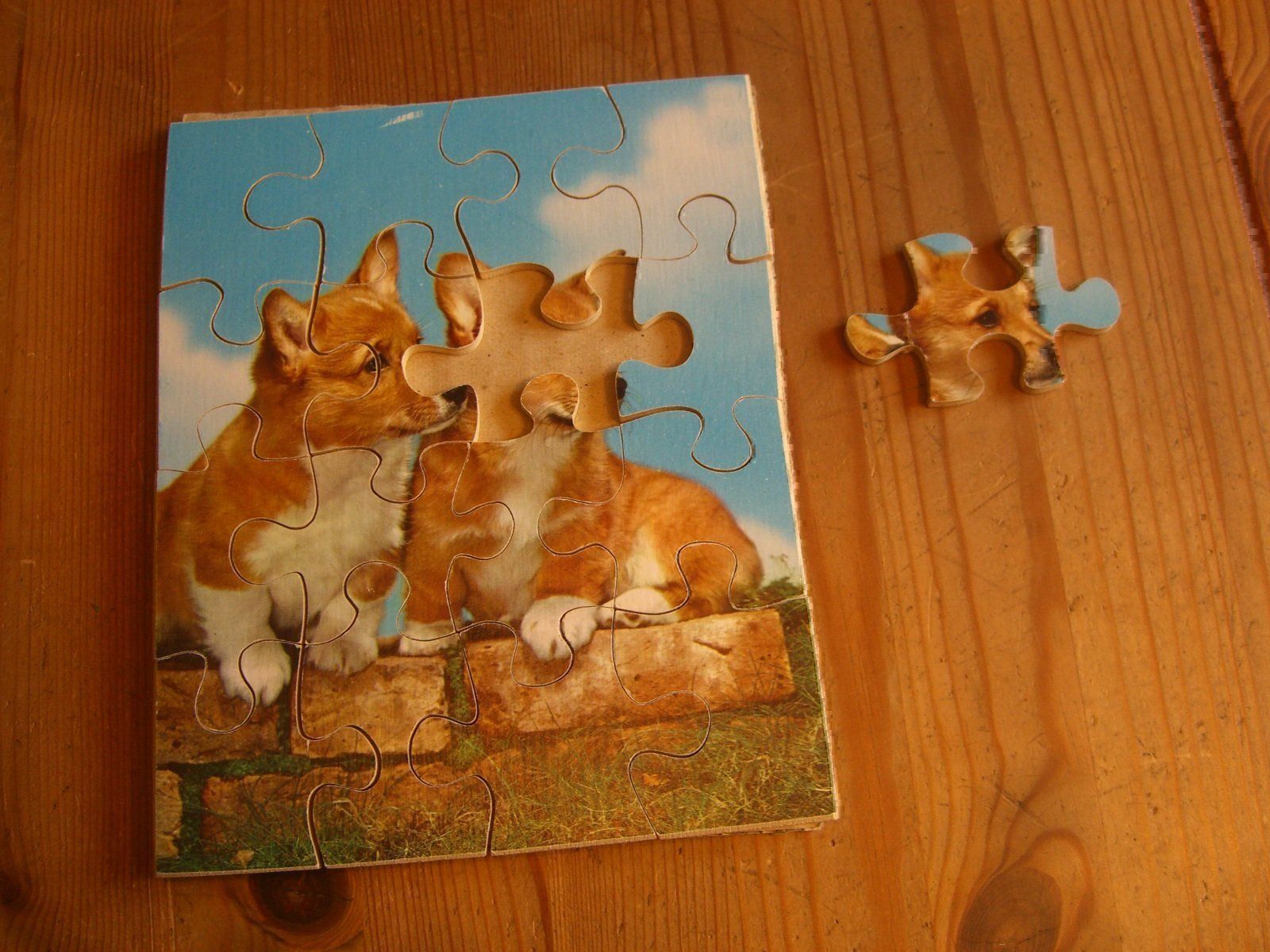 Puzzles: herziges"Penelope" 4er Holz-Puzzle/Tiere – Gebraucht aus Winterthur von Gaia 4
