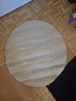 Tapis rond beige clair