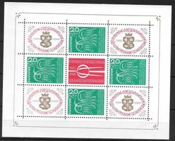 Bulgarien Kleinbogen 1835 Nat. Briefmarkenaust ** 19.10.1968