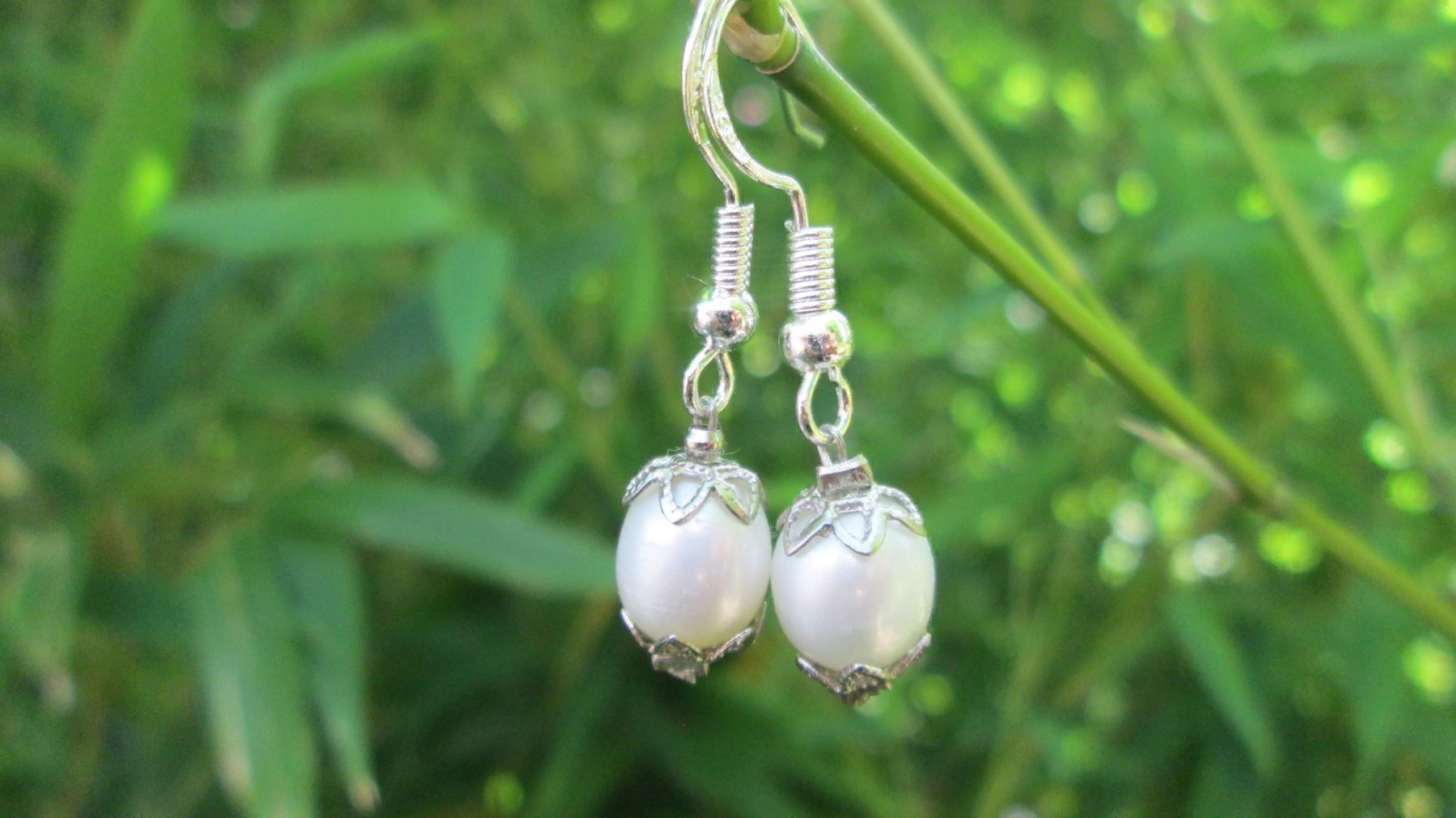 Orecchini pendenti & Orecchini a lobo: Wundervoller Ohrschmuck mit echten Süßwasserperlen Swarovski – Nuovo (secondo la descrizione) da Drochtersen venduto da Simonchen 3