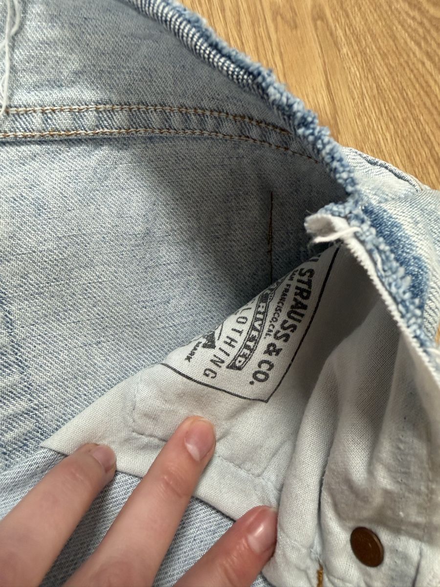 Levi's Jupes: Custom Patchwork Denim Skirt  – D'occasion à Knonau par Grapesvintage 5